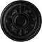 Ekena Millwork Tellson Ceiling Medallion (Fits Canopies up to 6 3/4"), Hand-Painted Jet Black, 30 5/8"OD x 2 1/2"P CM30TEBLF - alternate 1